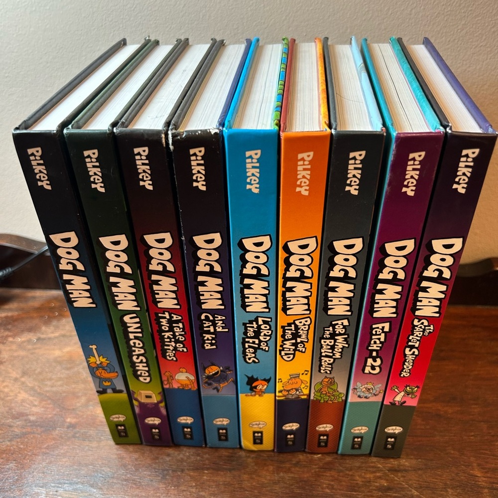 Dog Man Hardcover Book Set (Various Colors) -